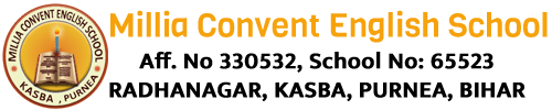 Millia Convent English School, Kasba, Purnea Logo